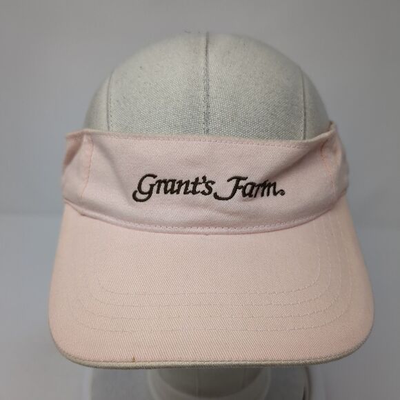 Grant's Farm Strapback Sun Visor Hat Pink One Size Adjustable Embroidered JHats - Picture 2 of 7